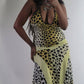 Black + Yellow Animal Print ISL Dress