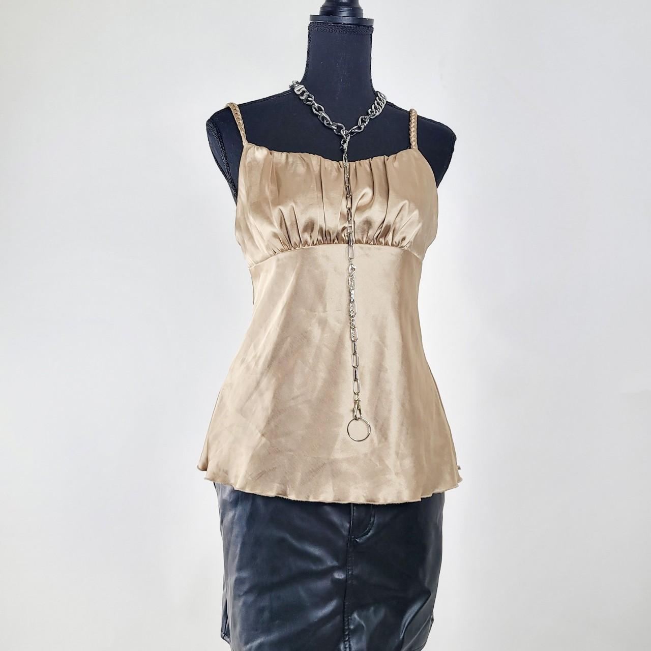 Champagne Milkmaid Babydoll Tank Top