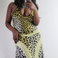 Black + Yellow Animal Print ISL Dress