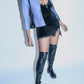 Periwinkle Genuine Leather Jacket